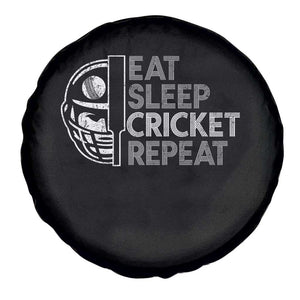 Eat Sleep Cricket Repeat Spare Tire Cover Retro Vintage Cricket Gifts TS10 Print Your Wear