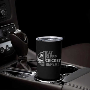 Eat Sleep Cricket Repeat Tumbler Cup Retro Vintage Cricket Gifts TS10 Print Your Wear