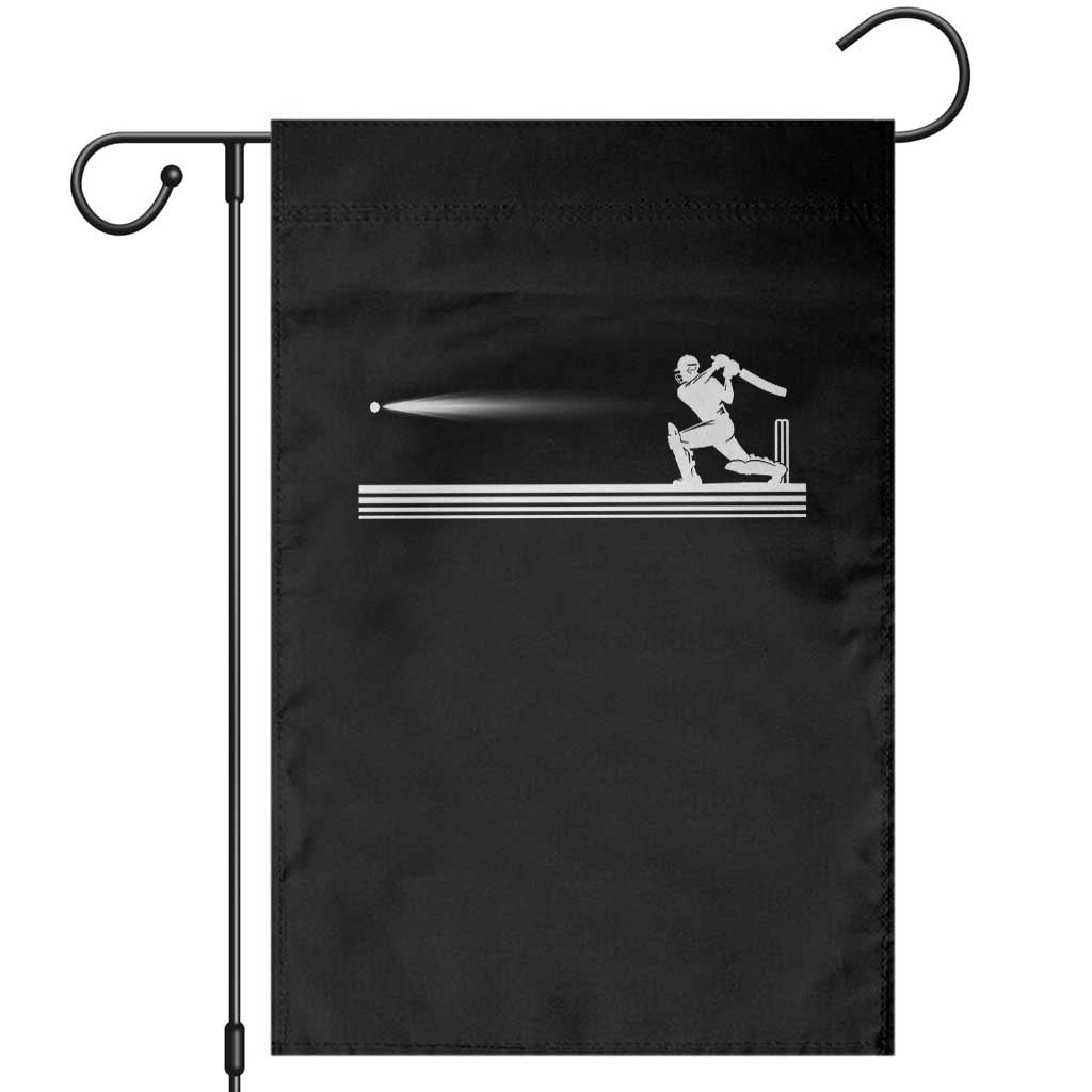 Cricket Player Garden Flag Powerful Batsman Shot Cricket Gifts TS10 Black Print Your Wear