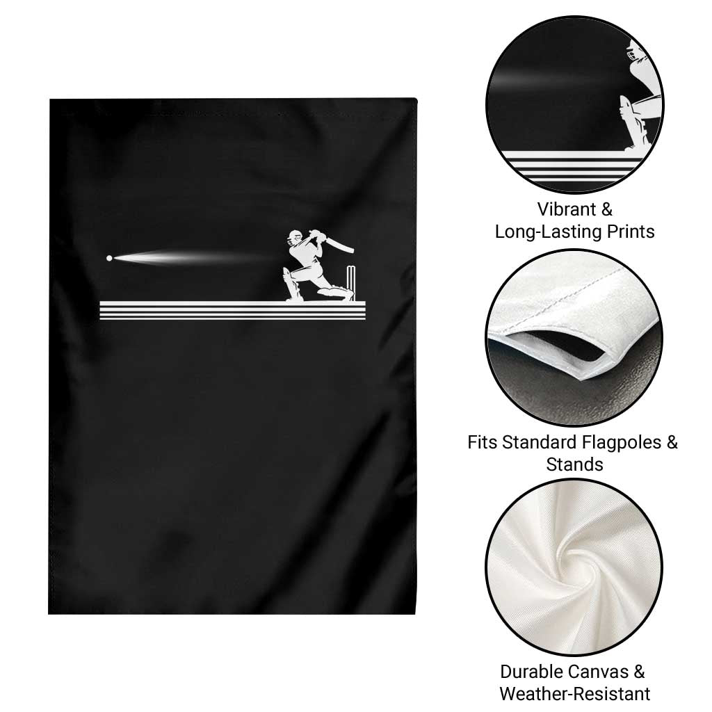 Cricket Player Garden Flag Powerful Batsman Shot Cricket Gifts TS10 Print Your Wear