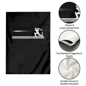 Cricket Player Garden Flag Powerful Batsman Shot Cricket Gifts TS10 Print Your Wear