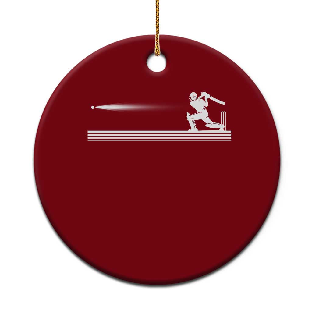 Cricket Player Ceramic Ornament Powerful Batsman Shot Cricket Gifts TS10 1pc Red Print Your Wear