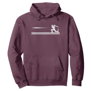 Cricket Player Hoodie Powerful Batsman Shot Cricket Gifts TS10 Maroon Print Your Wear