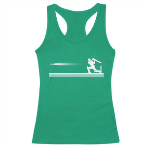 Cricket Player Racerback Tank Top Powerful Batsman Shot Cricket Gifts TS10 Irish Green Print Your Wear