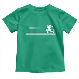 Cricket Player Toddler T Shirt Powerful Batsman Shot Cricket Gifts TS10 Irish Green Print Your Wear