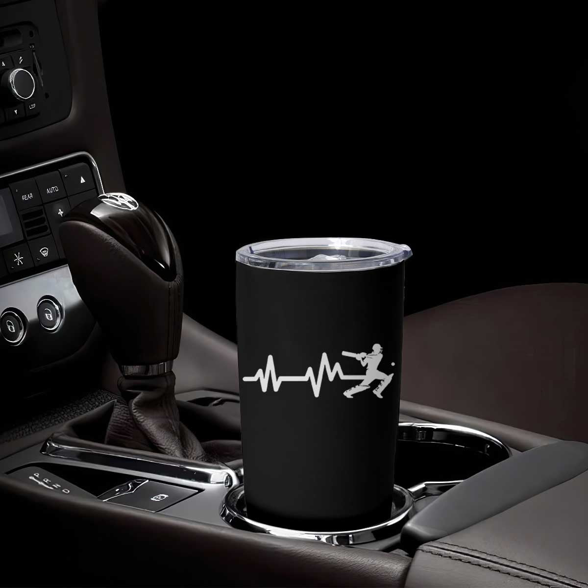 Cricket Player Tumbler Cup Cricket Heartbeat Batsman TS10 Print Your Wear
