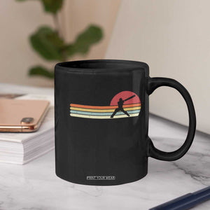 Retro Cricket Player Coffee Mug Retro Vintage Sport Batsman Cricket Gifts TS10 Print Your Wear