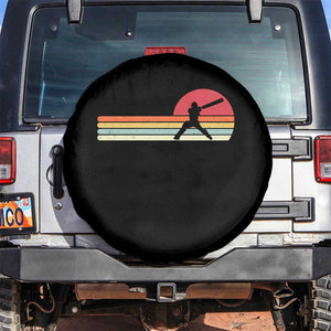 Retro Cricket Player Spare Tire Cover Retro Vintage Sport Batsman Cricket Gifts TS10 No hole Black Print Your Wear