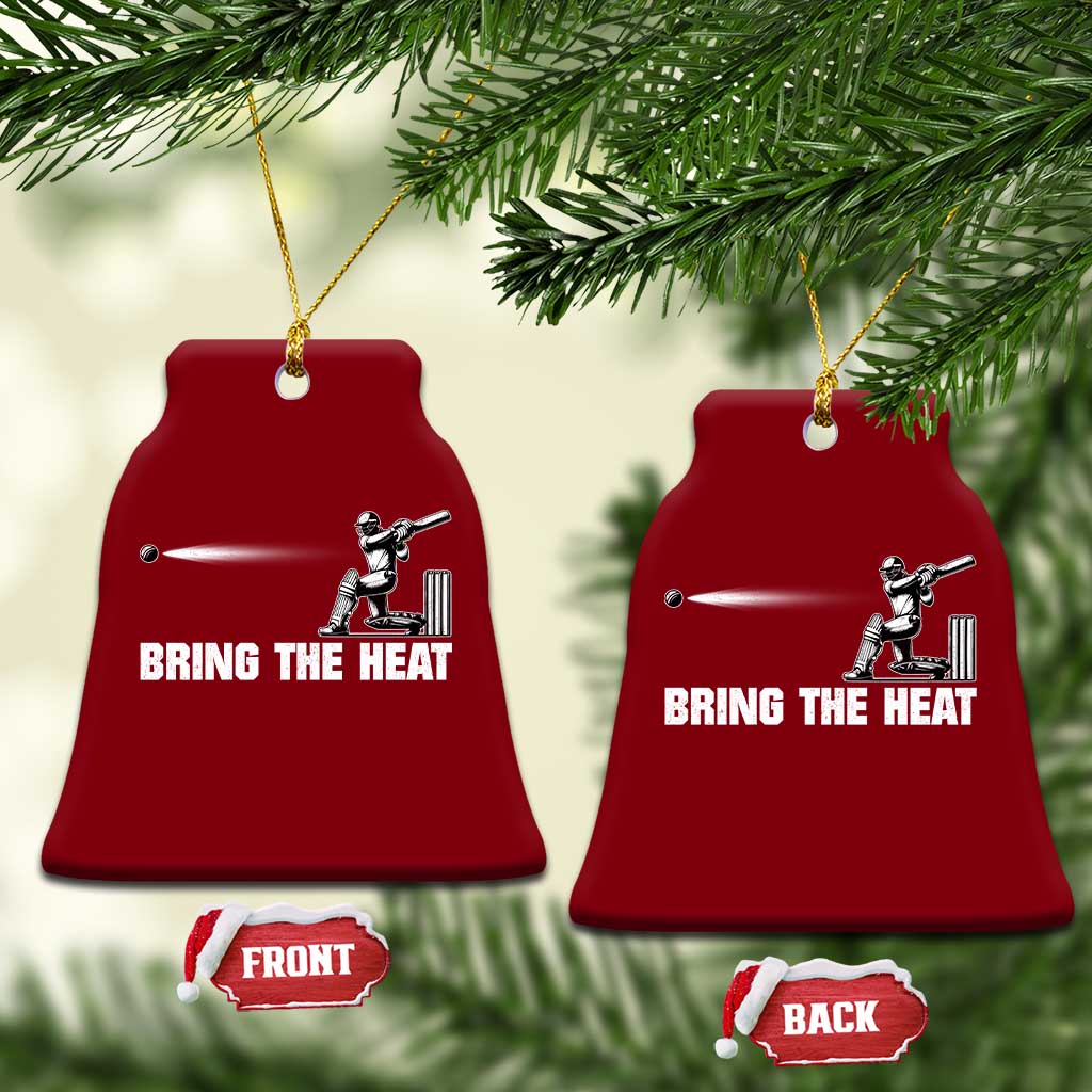 Cricket Player Ceramic Ornament Bring The Heat Batting TS10 Print Your Wear