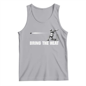 Cricket Player Tank Top Bring The Heat Batting TS10 Athletic Heather Print Your Wear