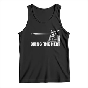 Cricket Player Tank Top Bring The Heat Batting TS10 Black Print Your Wear