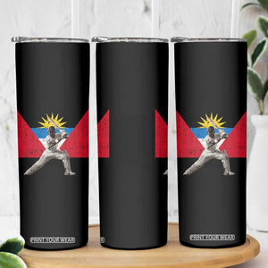 Antigua and Barbuda Cricket Skinny Tumbler Retro Vintage Sport Antiguan Flag West Indies Fan TS10 Print Your Wear