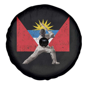 Antigua and Barbuda Cricket Spare Tire Cover Retro Vintage Sport Antiguan Flag West Indies Fan TS10 Print Your Wear