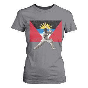 Antigua and Barbuda Cricket T Shirt For Women Retro Vintage Sport Antiguan Flag West Indies Fan TS10 Charcoal Print Your Wear