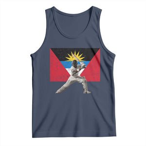 Antigua and Barbuda Cricket Tank Top Retro Vintage Sport Antiguan Flag West Indies Fan TS10 Navy Print Your Wear
