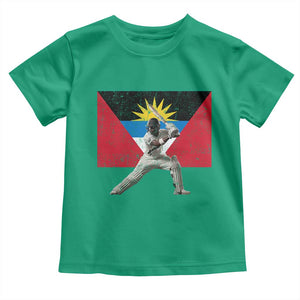 Antigua and Barbuda Cricket Toddler T Shirt Retro Vintage Sport Antiguan Flag West Indies Fan TS10 Irish Green Print Your Wear
