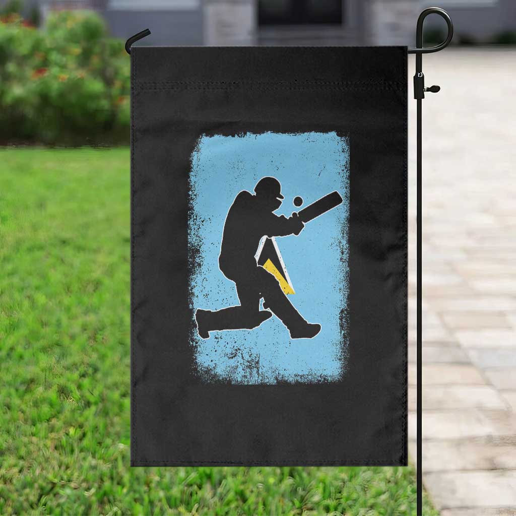 Saint Lucia Cricket Garden Flag Retro Vintage Sport Saint Lucian Flag West Indies Cricket Fan TS10 Print Your Wear