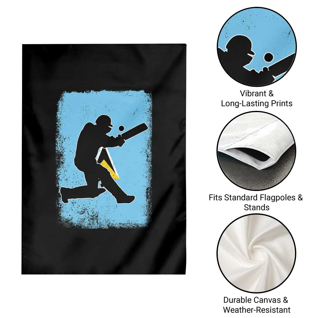 Saint Lucia Cricket Garden Flag Retro Vintage Sport Saint Lucian Flag West Indies Cricket Fan TS10 Print Your Wear