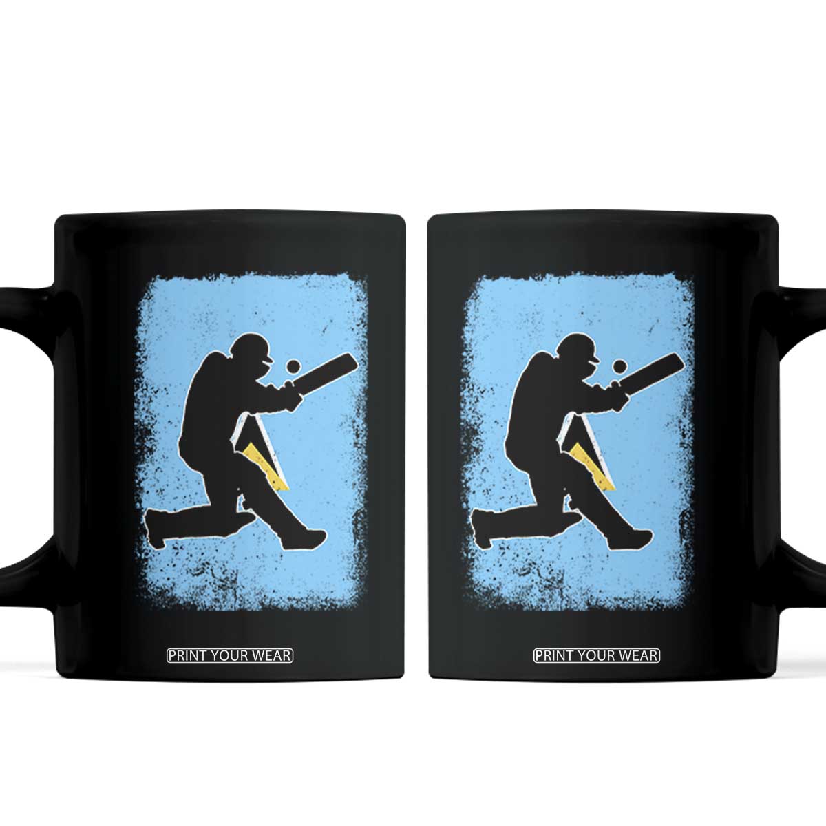 Saint Lucia Cricket Coffee Mug Retro Vintage Sport Saint Lucian Flag West Indies Cricket Fan TS10 Black Print Your Wear