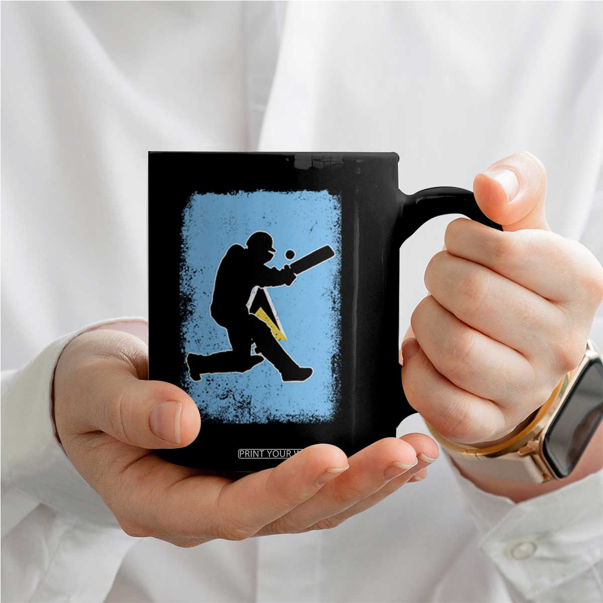 Saint Lucia Cricket Coffee Mug Retro Vintage Sport Saint Lucian Flag West Indies Cricket Fan TS10 Print Your Wear