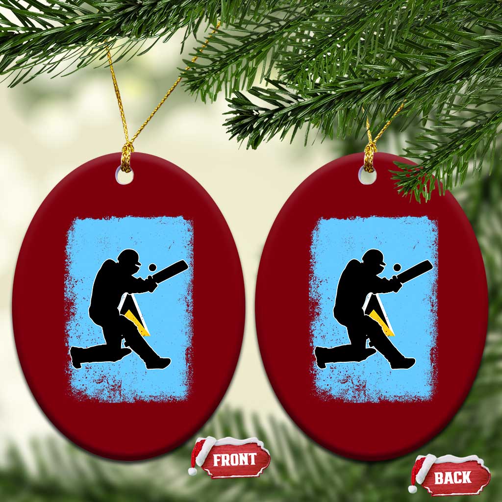 Saint Lucia Cricket Ceramic Ornament Retro Vintage Sport Saint Lucian Flag West Indies Cricket Fan TS10 Print Your Wear