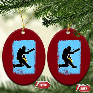 Saint Lucia Cricket Ceramic Ornament Retro Vintage Sport Saint Lucian Flag West Indies Cricket Fan TS10 Print Your Wear
