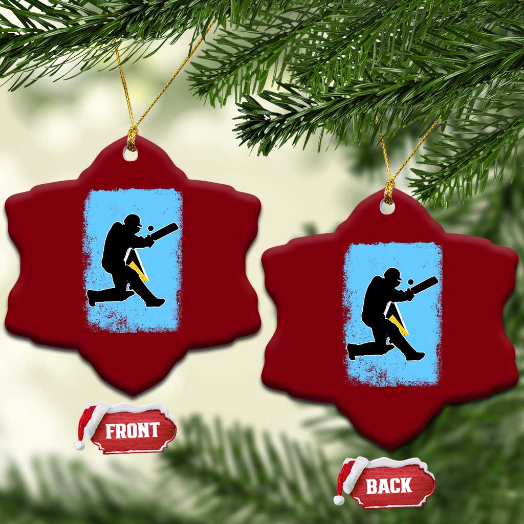 Saint Lucia Cricket Ceramic Ornament Retro Vintage Sport Saint Lucian Flag West Indies Cricket Fan TS10 Print Your Wear