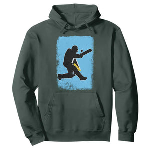 Saint Lucia Cricket Hoodie Retro Vintage Sport Saint Lucian Flag West Indies Cricket Fan TS10 Dark Forest Green Print Your Wear