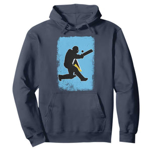 Saint Lucia Cricket Hoodie Retro Vintage Sport Saint Lucian Flag West Indies Cricket Fan TS10 Navy Print Your Wear