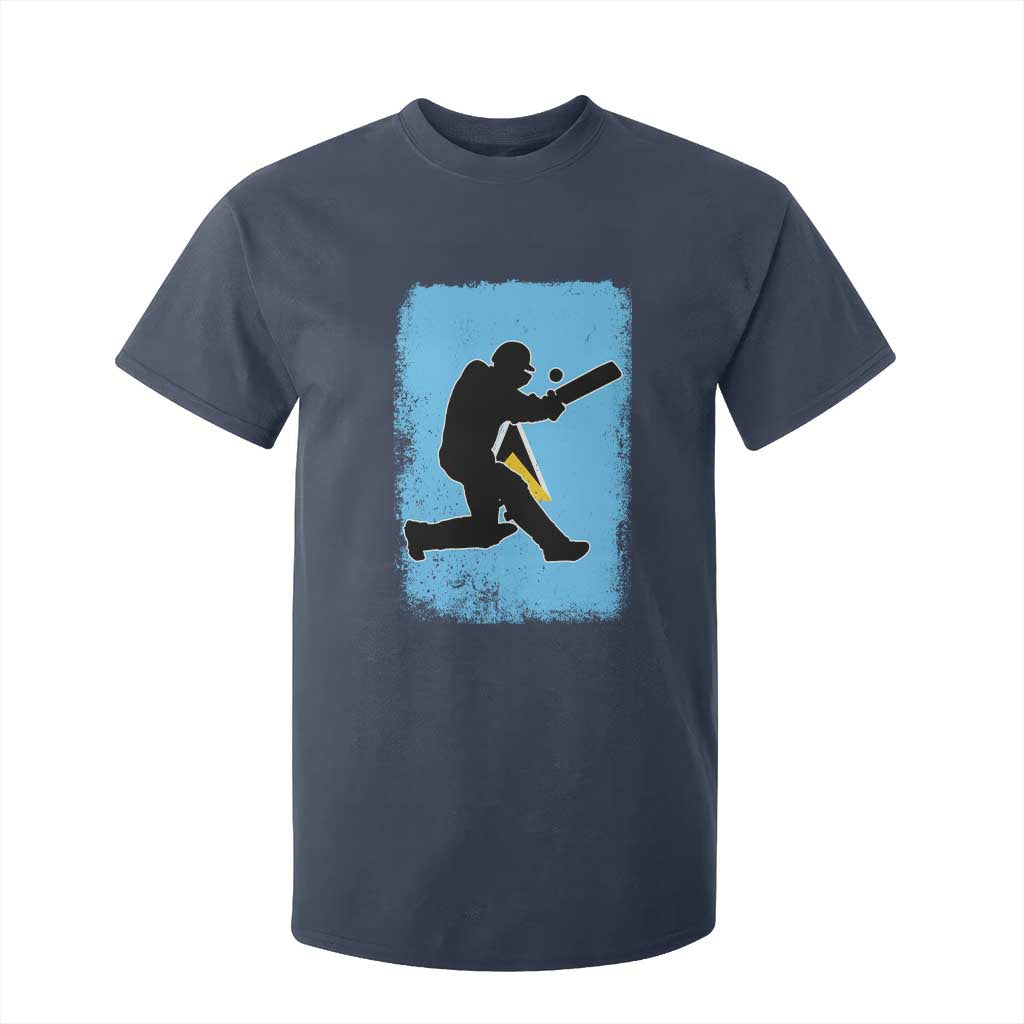 Saint Lucia Cricket T Shirt For Kid Retro Vintage Sport Saint Lucian Flag West Indies Cricket Fan TS10 Navy Print Your Wear