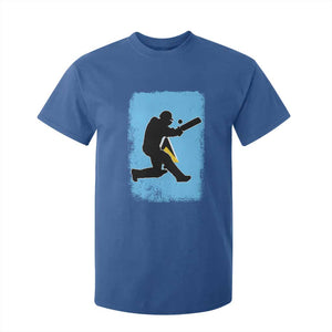 Saint Lucia Cricket T Shirt For Kid Retro Vintage Sport Saint Lucian Flag West Indies Cricket Fan TS10 Royal Blue Print Your Wear