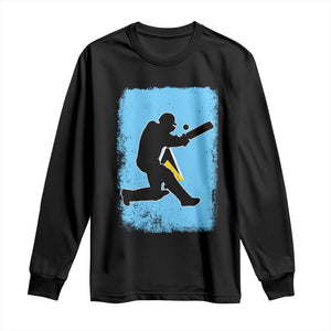 Saint Lucia Cricket Long Sleeve Shirt Retro Vintage Sport Saint Lucian Flag West Indies Cricket Fan TS10 Black Print Your Wear