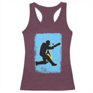 Saint Lucia Cricket Racerback Tank Top Retro Vintage Sport Saint Lucian Flag West Indies Cricket Fan TS10 Maroon Print Your Wear