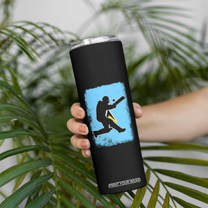 Saint Lucia Cricket Skinny Tumbler Retro Vintage Sport Saint Lucian Flag West Indies Cricket Fan TS10 Print Your Wear