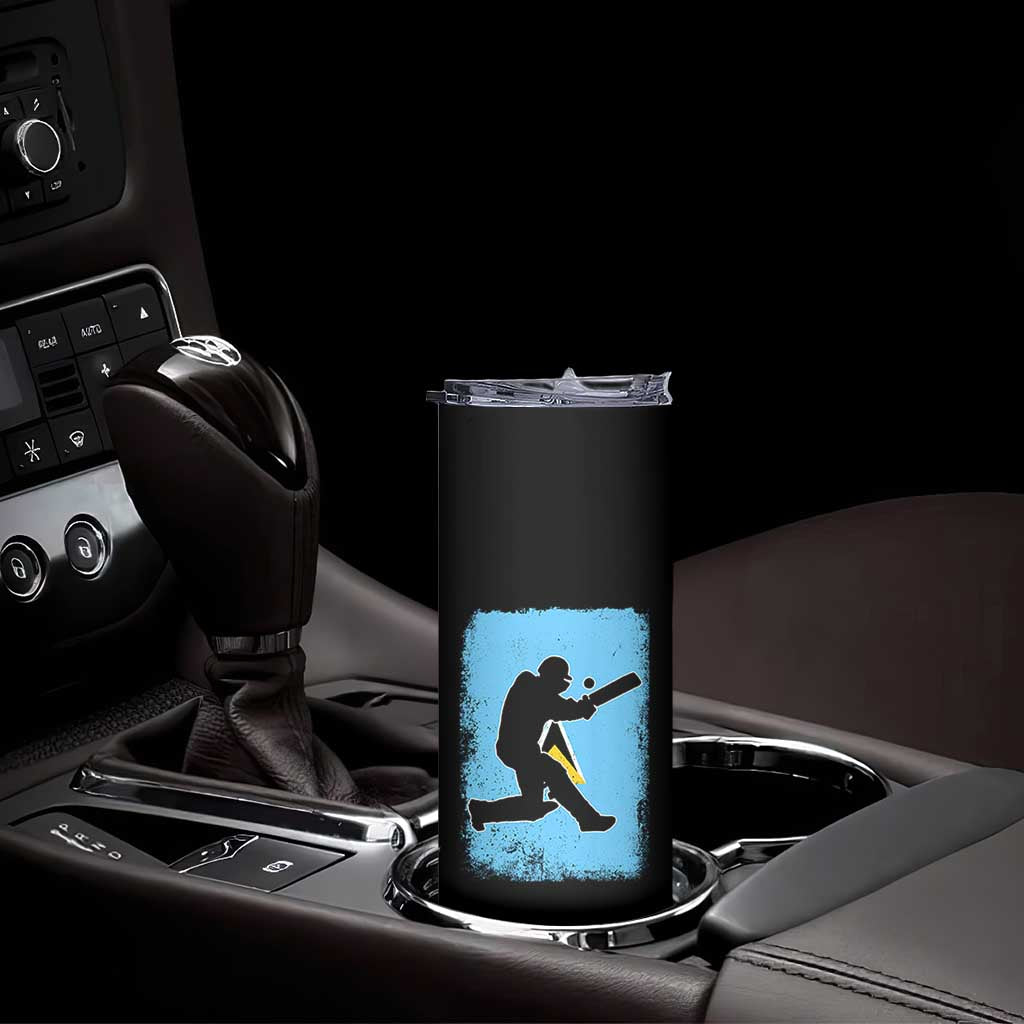 Saint Lucia Cricket Skinny Tumbler Retro Vintage Sport Saint Lucian Flag West Indies Cricket Fan TS10 Print Your Wear