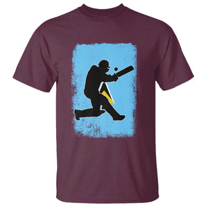 Saint Lucia Cricket T Shirt Retro Vintage Sport Saint Lucian Flag West Indies Cricket Fan TS10 Maroon Print Your Wear