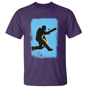 Saint Lucia Cricket T Shirt Retro Vintage Sport Saint Lucian Flag West Indies Cricket Fan TS10 Purple Print Your Wear