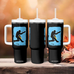 Saint Lucia Cricket Tumbler With Handle Retro Vintage Sport Saint Lucian Flag West Indies Cricket Fan TS10 Print Your Wear