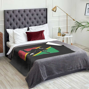 Saint Kitts and Nevis Cricket Throw Blanket Retro Vintage Sport Kittitian Flag West Indies Cricket Fan TS10 Print Your Wear