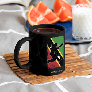 Saint Kitts and Nevis Cricket Coffee Mug Retro Vintage Sport Kittitian Flag West Indies Cricket Fan TS10 Print Your Wear