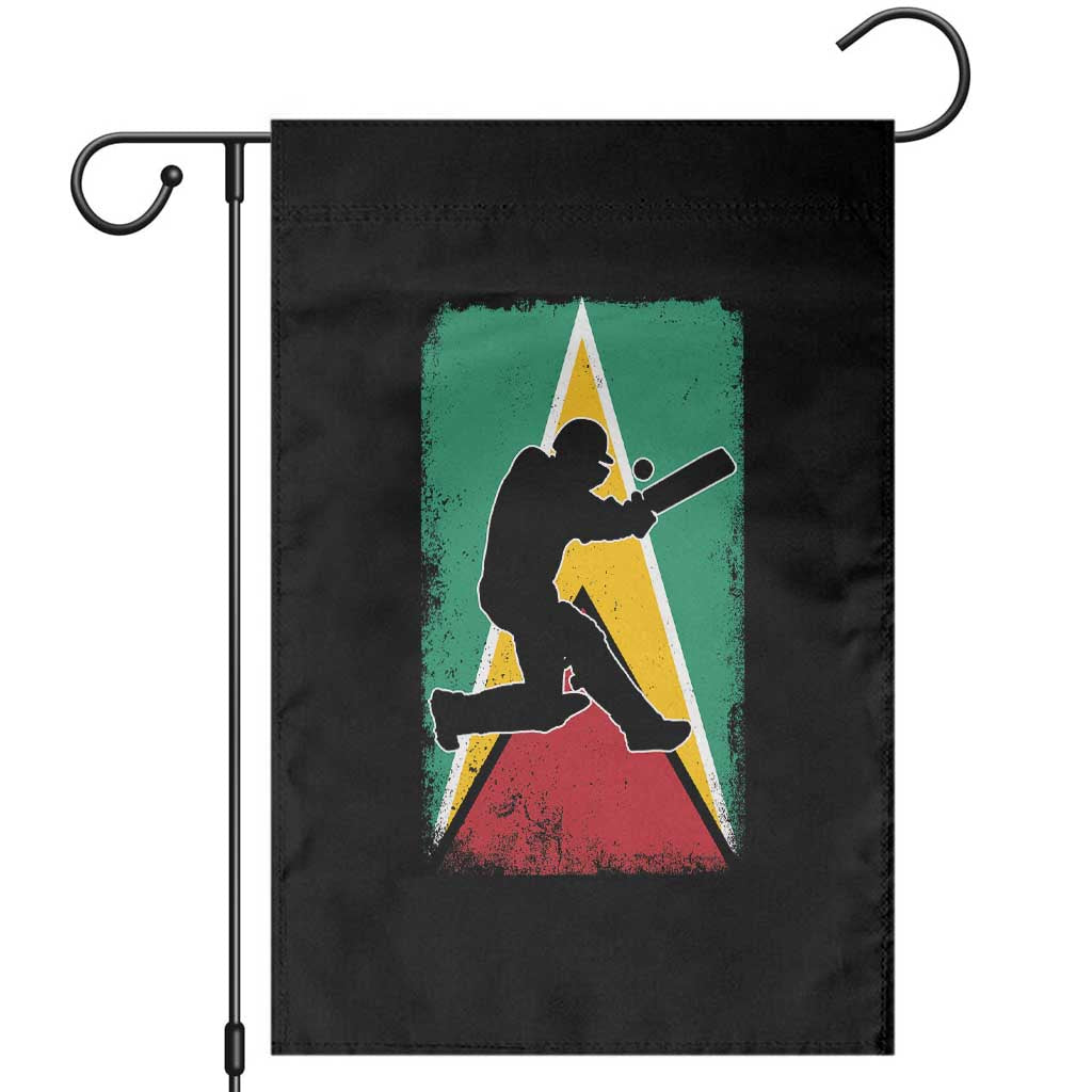 Guyana Cricket Garden Flag Retro Vintage Sport Guyanese Flag West Indies Cricket Fan TS10 Black Print Your Wear