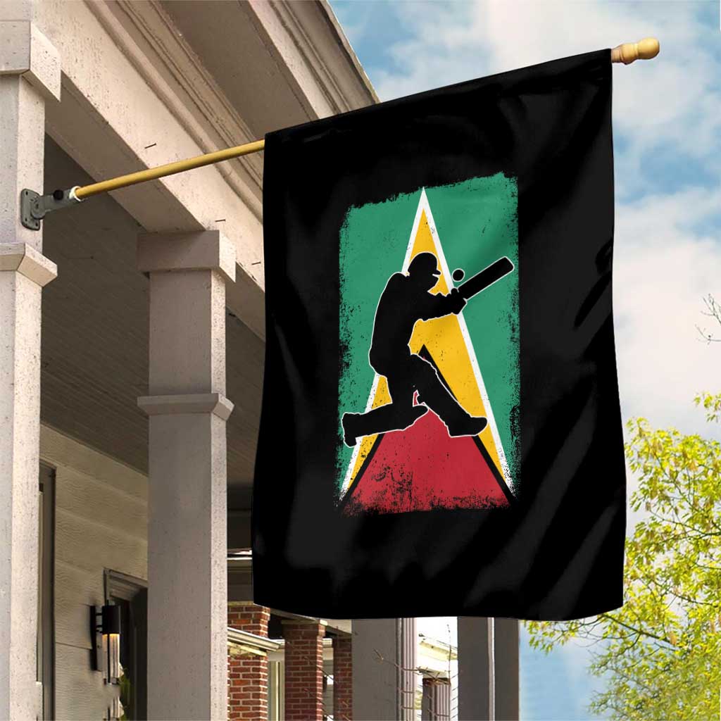 Guyana Cricket Garden Flag Retro Vintage Sport Guyanese Flag West Indies Cricket Fan TS10 Print Your Wear