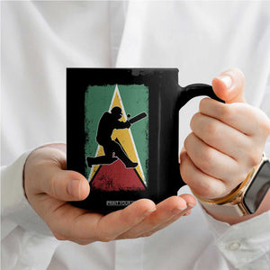 Guyana Cricket Coffee Mug Retro Vintage Sport Guyanese Flag West Indies Cricket Fan TS10 Print Your Wear