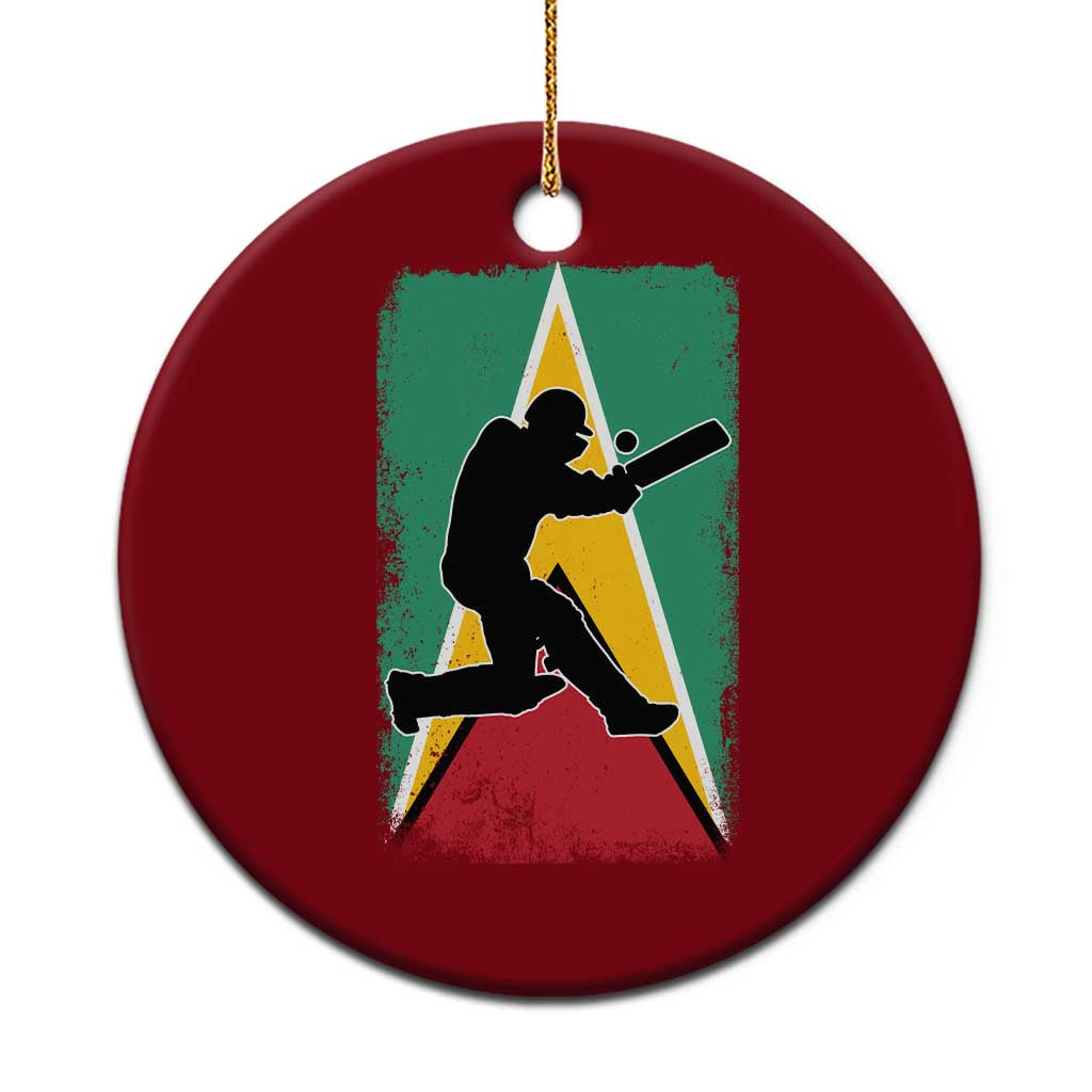 Guyana Cricket Ceramic Ornament Retro Vintage Sport Guyanese Flag West Indies Cricket Fan TS10 1pc Red Print Your Wear