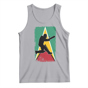 Guyana Cricket Tank Top Retro Vintage Sport Guyanese Flag West Indies Cricket Fan TS10 Athletic Heather Print Your Wear