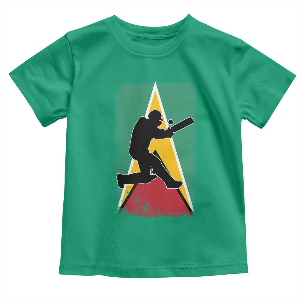 Guyana Cricket Toddler T Shirt Retro Vintage Sport Guyanese Flag West Indies Cricket Fan TS10 Irish Green Print Your Wear