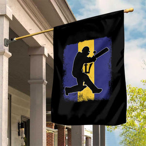 Barbados Cricket Garden Flag Retro Vintage Sport Bajan Flag West Indies Cricket Fan TS10 Print Your Wear