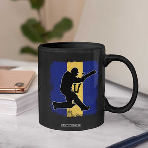 Barbados Cricket Coffee Mug Retro Vintage Sport Bajan Flag West Indies Cricket Fan TS10 Print Your Wear