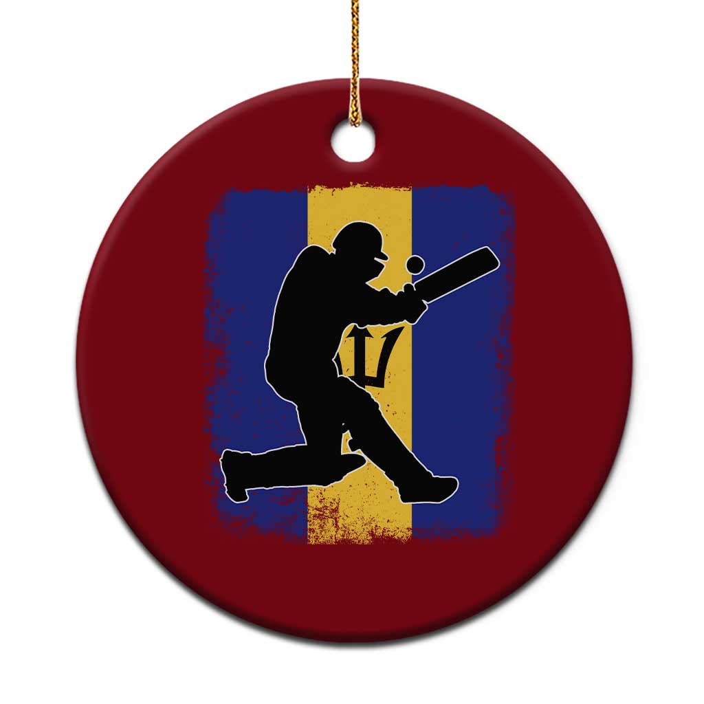Barbados Cricket Ceramic Ornament Retro Vintage Sport Bajan Flag West Indies Cricket Fan TS10 1pc Red Print Your Wear