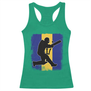Barbados Cricket Racerback Tank Top Retro Vintage Sport Bajan Flag West Indies Cricket Fan TS10 Irish Green Print Your Wear